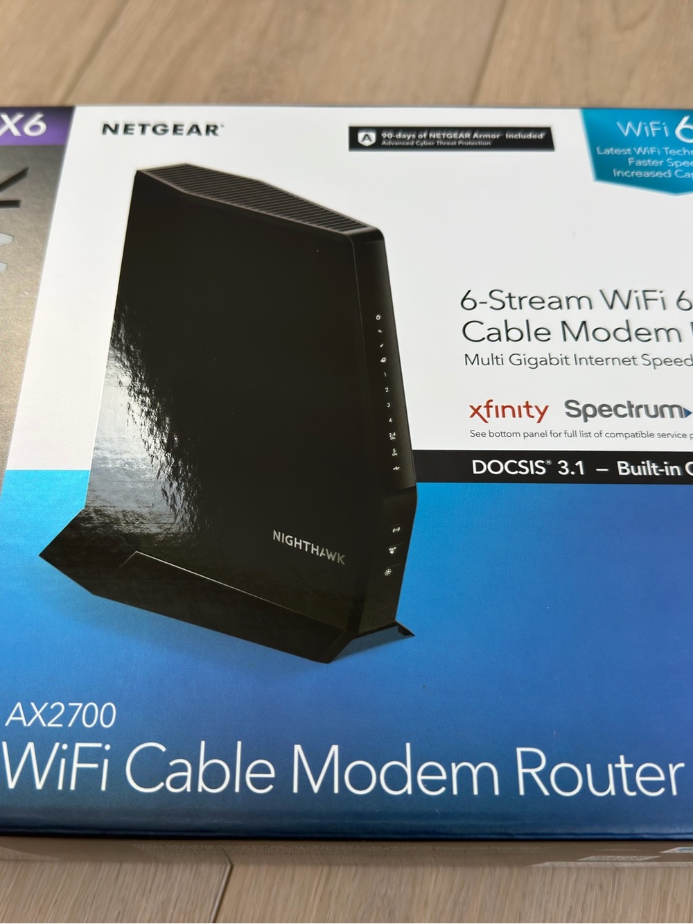 Netgear AX2700 WiFi Cable Modem Router - Picture 2 of 7